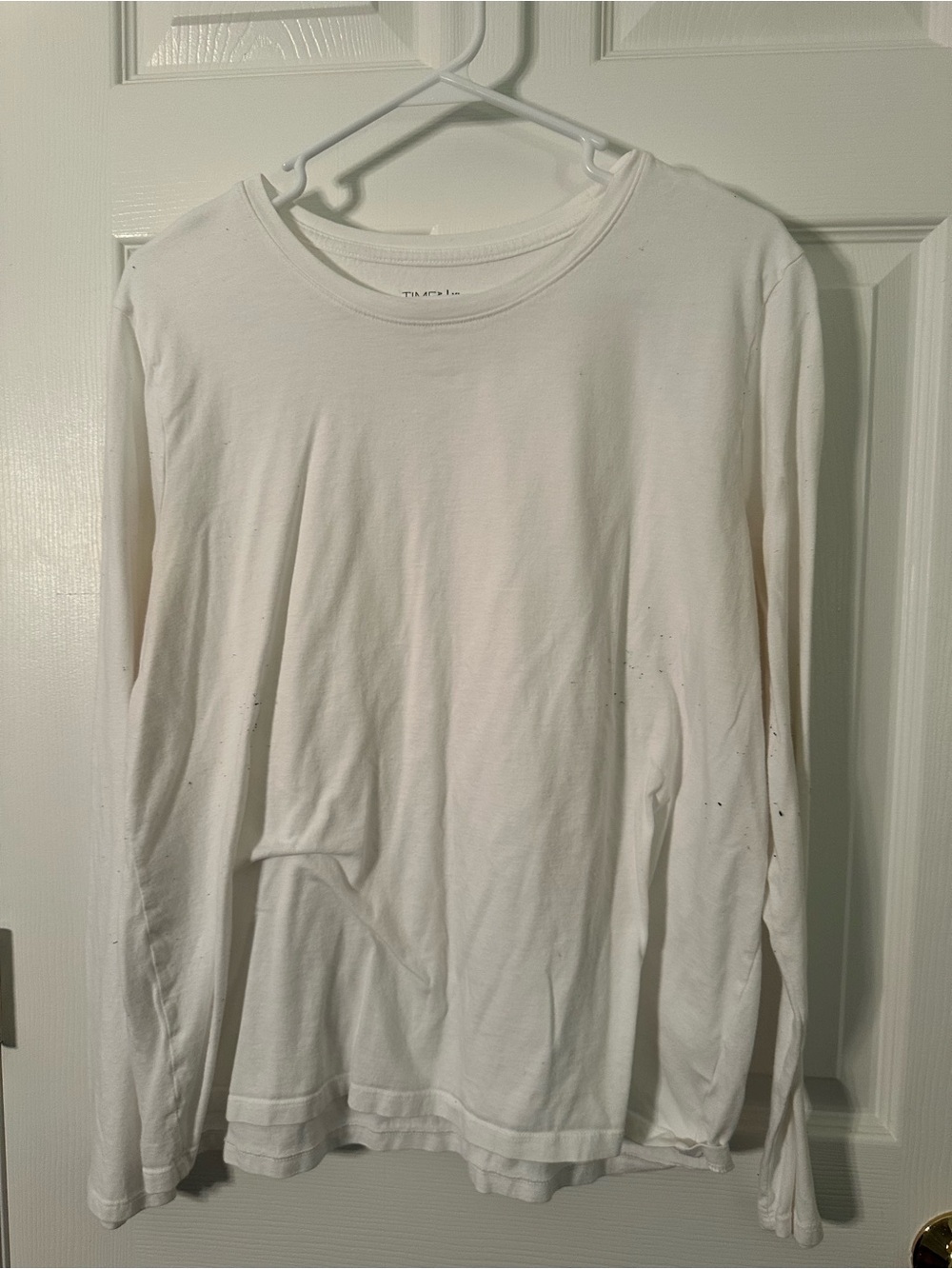 Long-Sleeve Crewneck Shirt - White